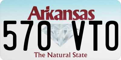 AR license plate 570VTO