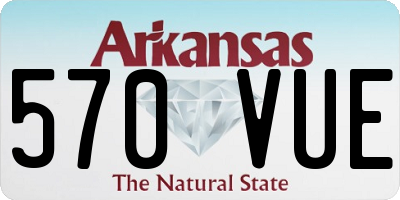 AR license plate 570VUE