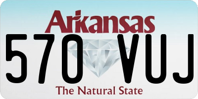 AR license plate 570VUJ