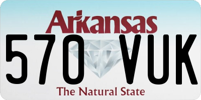 AR license plate 570VUK