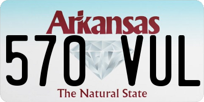 AR license plate 570VUL