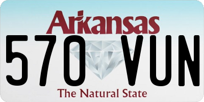 AR license plate 570VUN