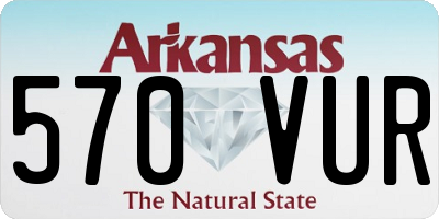 AR license plate 570VUR