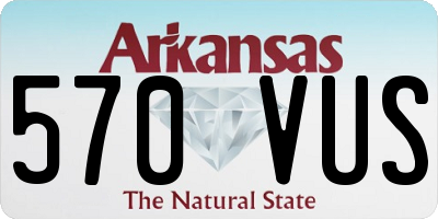 AR license plate 570VUS
