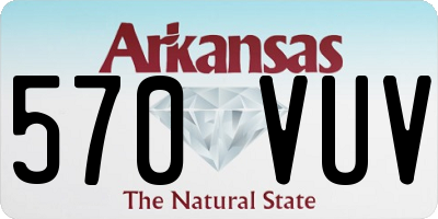 AR license plate 570VUV