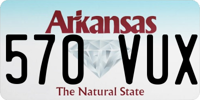 AR license plate 570VUX