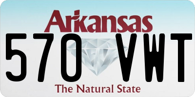 AR license plate 570VWT