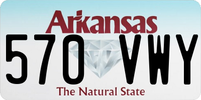AR license plate 570VWY
