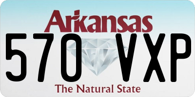 AR license plate 570VXP