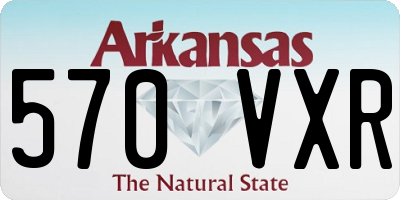 AR license plate 570VXR