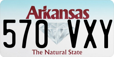 AR license plate 570VXY