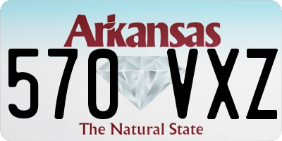 AR license plate 570VXZ