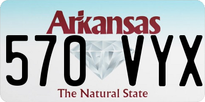 AR license plate 570VYX