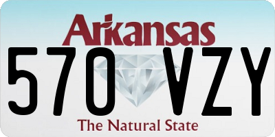 AR license plate 570VZY