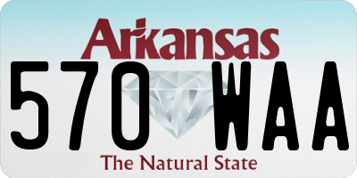 AR license plate 570WAA