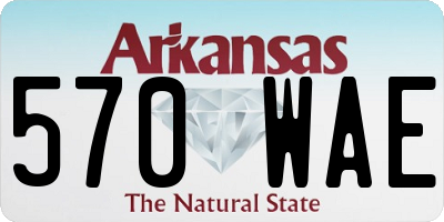 AR license plate 570WAE