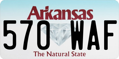 AR license plate 570WAF