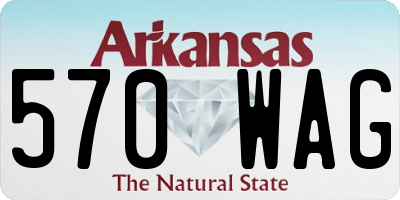 AR license plate 570WAG