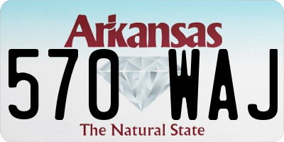 AR license plate 570WAJ