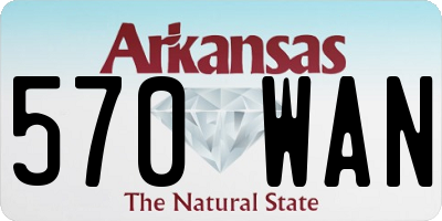 AR license plate 570WAN