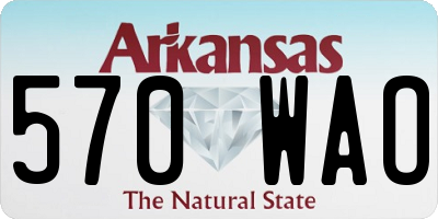 AR license plate 570WAO
