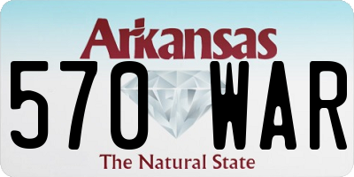 AR license plate 570WAR