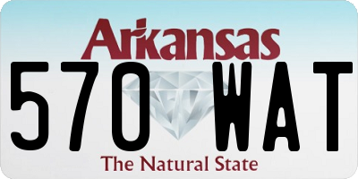 AR license plate 570WAT