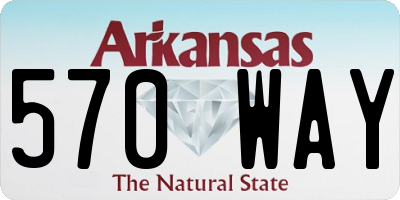 AR license plate 570WAY