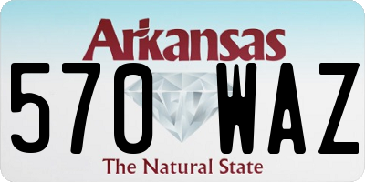 AR license plate 570WAZ