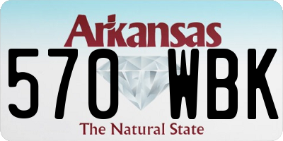 AR license plate 570WBK