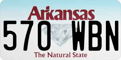 AR license plate 570WBN
