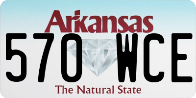 AR license plate 570WCE