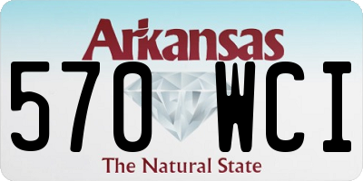 AR license plate 570WCI