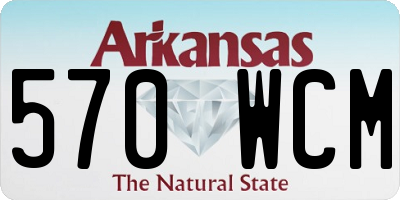 AR license plate 570WCM