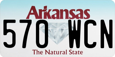 AR license plate 570WCN