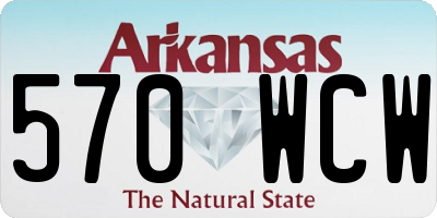 AR license plate 570WCW