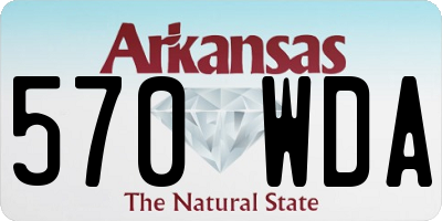 AR license plate 570WDA