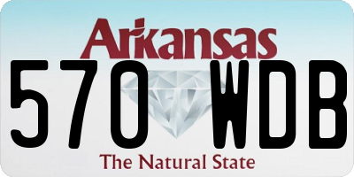 AR license plate 570WDB