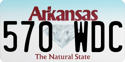 AR license plate 570WDC