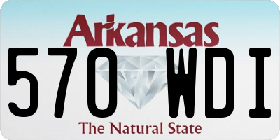 AR license plate 570WDI