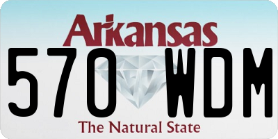 AR license plate 570WDM