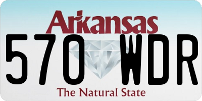 AR license plate 570WDR