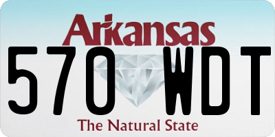 AR license plate 570WDT