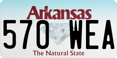 AR license plate 570WEA