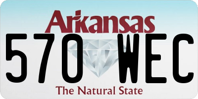 AR license plate 570WEC