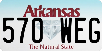 AR license plate 570WEG