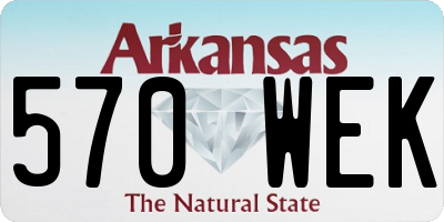 AR license plate 570WEK