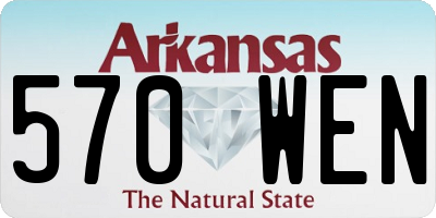 AR license plate 570WEN