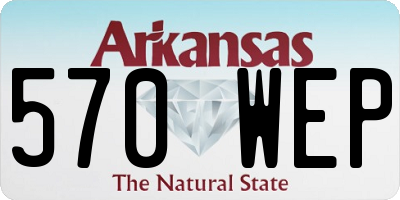 AR license plate 570WEP