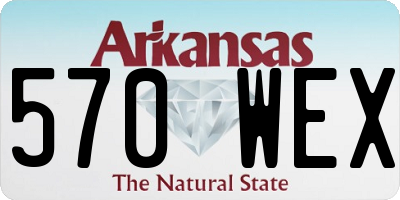 AR license plate 570WEX